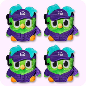 Taco Bell Duolingo Plush 4PCS