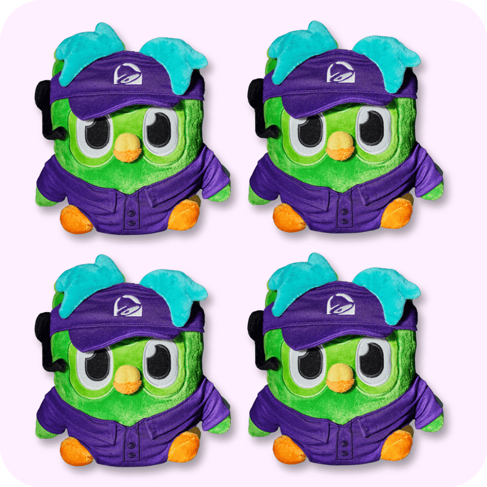 Taco Bell Duolingo Plush 4PCS Taco Bell Duolingo Plush 4PCS